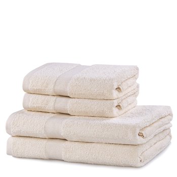 Zestaw 4 ręczników Marina kremowy DecoKing - DecoKing