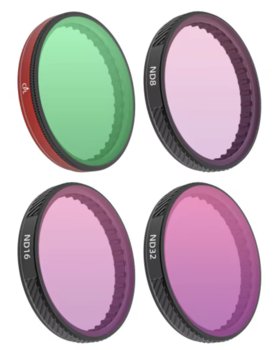 Zestaw 4X Filtr do DJI Osmo Action 3, 4, 5 PRO - CPL / ND8 / ND16 / ND32 - SunnyLife
