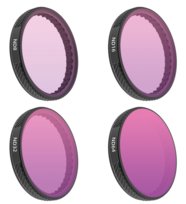 Zestaw 4X Filtr Szary do DJI Osmo Action 3, 4, 5 PRO - ND8 / ND16 / ND32 / ND64