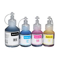 Zestaw 4X Tusz Do Brother Bt6000 / Bt5000 Dcp-T300 Dcp-T500 Dcp-T700 Mfc-T800 Cmyk Nowy Zamiennik Brother