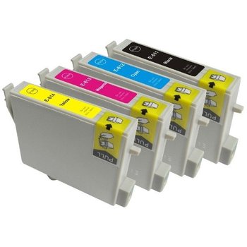 Zestaw 4X Tusz Do Epson T0611-T0614 Stylus Dx3800 Dx3850 Dx4200 Dx4800 Dx4850 Cmyk Zamienniki - Epson