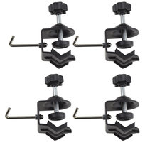 Zestaw 4x Uchwyt klip typu imadło z hakiem