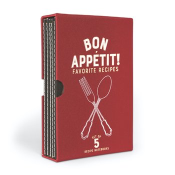 Zestaw 5 notatników na przepisy 'Bon Apettit' | DESIGNWORKS INK - Inne