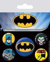 Zestaw 5 przypinek Batman odznaki przypinki piny 2,5-3,8 cm Batman