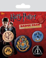 Zestaw 5 przypinek Harry Potter Hogwart z filmu odznaki przypinki piny 2,5-3,8 cm Pyramid Posters