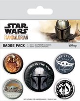 Zestaw 5 przypinek Star Wars The Mandalorian Gwiezdne Wojny odznaki przypinki piny 2,5-3,8 cm Pyramid Posters