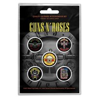 zestaw 5 szt. przypinek GUNS N ROSES - BULLET LOGO Inna marka