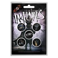 zestaw 5 szt. przypinek IN FLAMES - THE MASK Inna marka