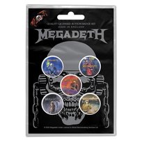 zestaw 5 szt. przypinek MEGADETH - VIC RATTLEHEAD Inna marka