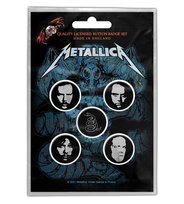 zestaw 5 szt. przypinek METALLICA - WHEREVER I MAY ROAM Inna marka