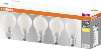 Zestaw 5x Żarówek LED filament mat OSRAM, E27, 7 W = 60 W, 806 lm, 2700 K Osram - Ledvance