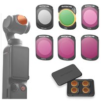 Zestaw 6 Filtrów do DJI OSMO POCKET 3 - CPL / MCUV / ND8 / ND16 / ND32  / ND64 + Etui