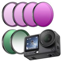ZESTAW 6 FILTRÓW DO KAMERY DJI OSMO ACTION 6 - CPL / ND8/16/32/64 / BLACK MIST 1/4