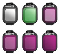 Zestaw 6 Filtrów Sunnylife do Drona  DJI FLIP - Szare ND8, ND16, ND32, ND64, Polaryzacyjne CPL, Ultrafioletowy MCUV