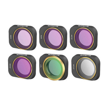 Zestaw 6 filtrów UV+CPL+ND 4/8/16/32 Sunnylife do DJI Mini 3 Pro (MM3-FI419) - SunnyLife