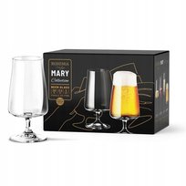 Zestaw 6 kieliszków do piwa 380 ml Mary Bohemia Prestige