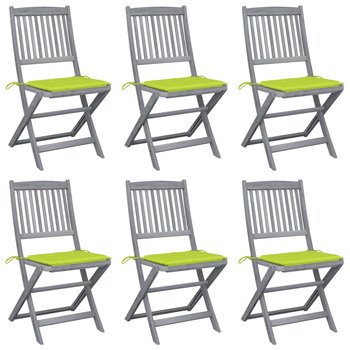 Zestaw 6 krzeseł jadalnianych z poduszkami - drewn - Zakito