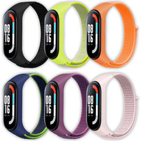 Zestaw 6 nylonowych opasek pasków Vanfone do Xiaomi Mi Band 3/4/5/6/7
