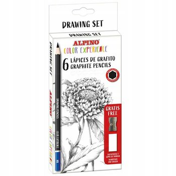Zestaw 6 ołówków ALPINO do kaligrafii +  temperówka