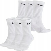 Zestaw 6 par Nike skarpety wysokie białe klasyczne DRI-FIT rozmiar L 42-46