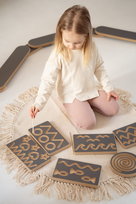 Zestaw 6 tabliczek grafomotorycznych - szare