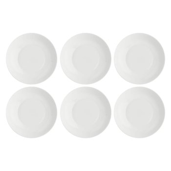 Zestaw 6 talerzy do zupy Essenziale - Biały, 20 cm - La Porcellana Bianca