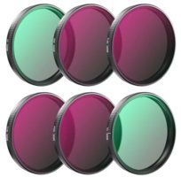 Zestaw 6X Filtr Polaryzacyjny CPL + Ultrafioletowy UV + Szary ND8 ND16 ND32 ND64 do DJI Osmo Action 3, 4, 5PRO