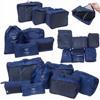 Zestaw 7 Pokrowców Organizery Podrózne Do Walizki Na Ubrania Bieliznę Buty