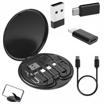 Zestaw adapterów 5w1 szpilka do telefonu w etui usb-c micro usb usb typ a - VERK GROUP