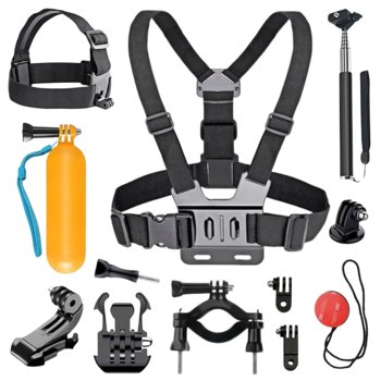 Zestaw akcesori do kamer sportowych GoPro DJI 12w1 Szelki  - Inna marka