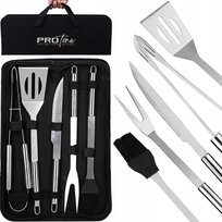 ZESTAW AKCESORIA PRZYBORY DO GRILLA W ETUI PRO 5w1 BBQAS