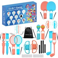 Zestaw akcesoriów rodzinnych 23w1 do konsoli Nintendo Switch 2 - pomarańczo