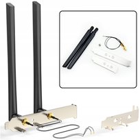 Zestaw anten anteny 2x 6Dbi Intel karta Wifi 2.4GHz 5GHz M.2 IPEX 4 RP-SMA Edup