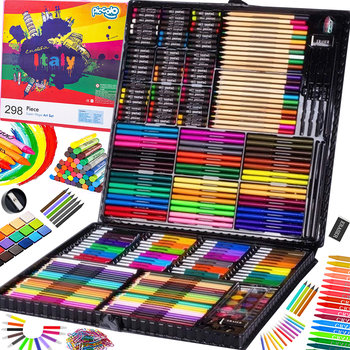 Zestaw Artystyczny Do Malowania Dla Dzieci Mazaki Kredki Walizka 298 Szt. - Piccolo
