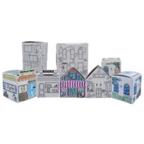 Zestaw Artystyczny Kolorowanka 3D Miasto, Domek, Kreatywna Zabawka