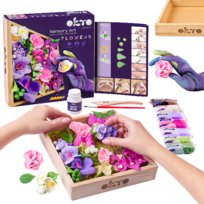 Zestaw Artystyczny Kreatywny Zrób Własne Kwiaty Kwietnik 3D Diy Ciastolina