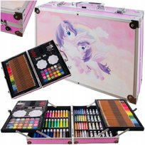 Zestaw Artystyczny W Walizce Do Malowania Walizka Kredki Dla Dzieci 145 El.