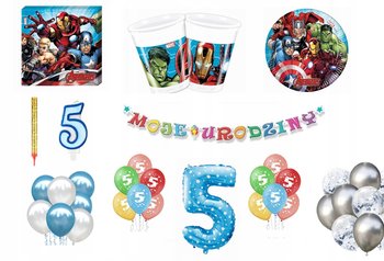 Zestaw Avengers 5 Urodziny Balony - Inna marka