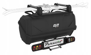 Zestaw bagażnik rowerowy na hak Zephyr + GP Box + bagażnik narciarski - Peruzzo