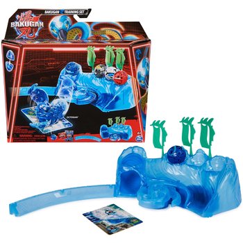 Zestaw Bakugan Training Set + Figurka Octogan Aquatic Clan Niebieski Gra strategiczna - Spin Master