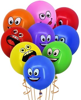 Zestaw Balonów Balon Emotki Emotikony Buźki 20Szt - Hopki