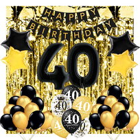 ZESTAW BALONÓW DEKORACJE NA 40 URODZINY