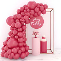 Zestaw Balonów Lateksowych Girlanda Dekoracyjna 110 sztuk Czerwone
