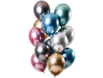 Zestaw balonów lateksowych Mirror mix kolorów - 33 cm - 12 szt. - Folat