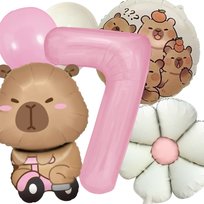 Zestaw Balonów Urodzinowych Kapibara Kapi Birthday - 7