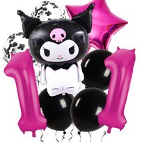 Zestaw Balonów Urodzinowych Kuromi Sanrio Z Cyfrą - 11