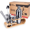 Zestaw Barmański Barowy 11 El. Z Bambusowym Stojakiem Sprzęt Barmański Sprzęt Do Drinków Akcesoria Barmańskie&nbsp;-&nbsp;DrinkMaker
