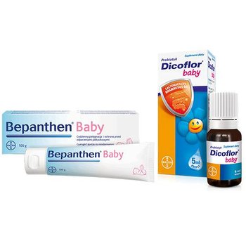 Zestaw Bepanthen Baby,100 G + Dicoflor Krople, 5Ml - Bepanthen Baby