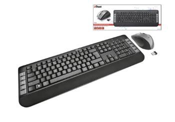 Zestaw bezprzewodowy klawiatura+mysz TRUST Tecla Wireless Multimedia Keyboard & Mouse - Trust