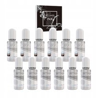 Zestaw Białego Tuszu Alkoholowego 120 ml - 2 Typy do Żywicy i Malarstwa